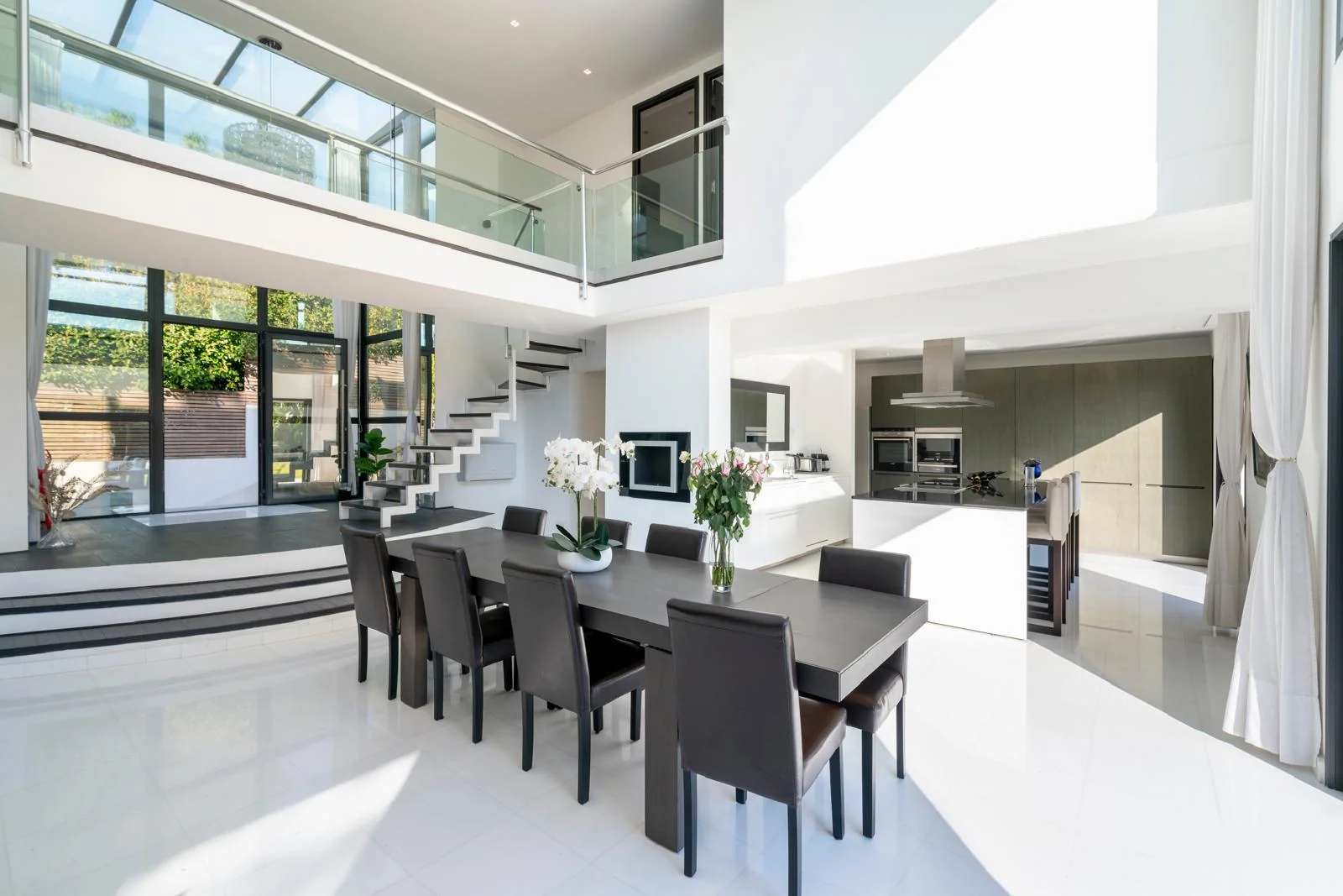 Double-height living room