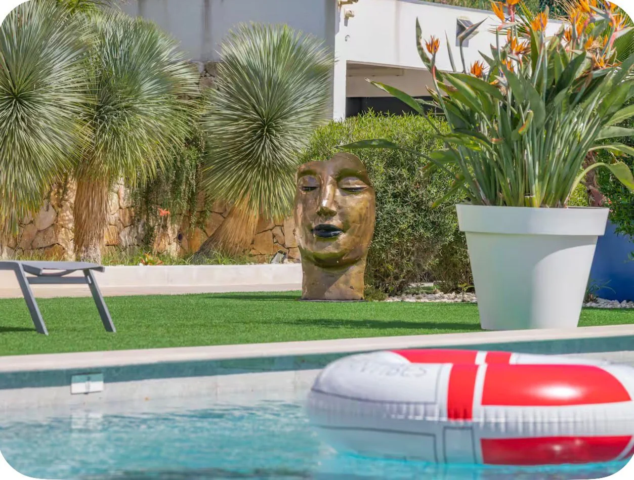 Pool and sun loungers