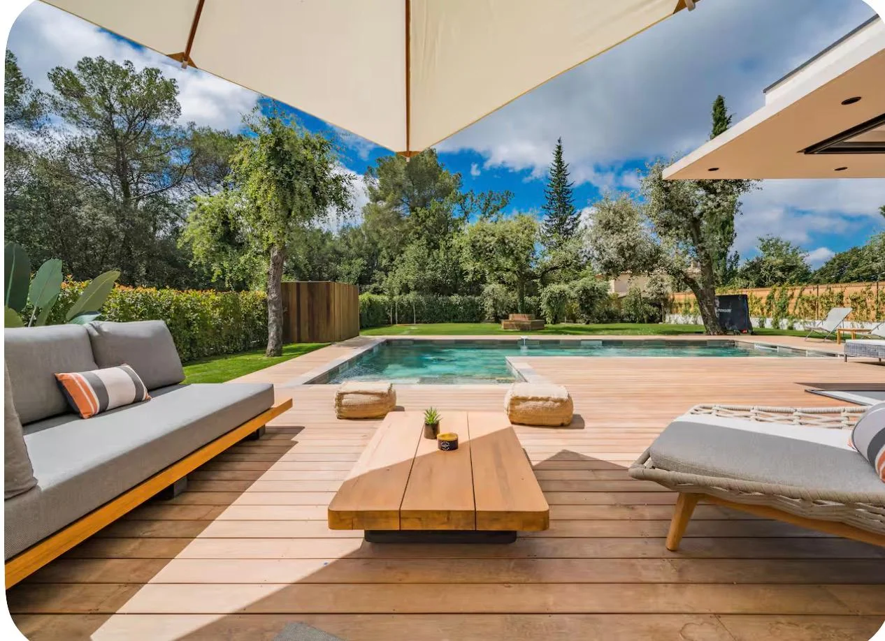 Wood lounge terrace